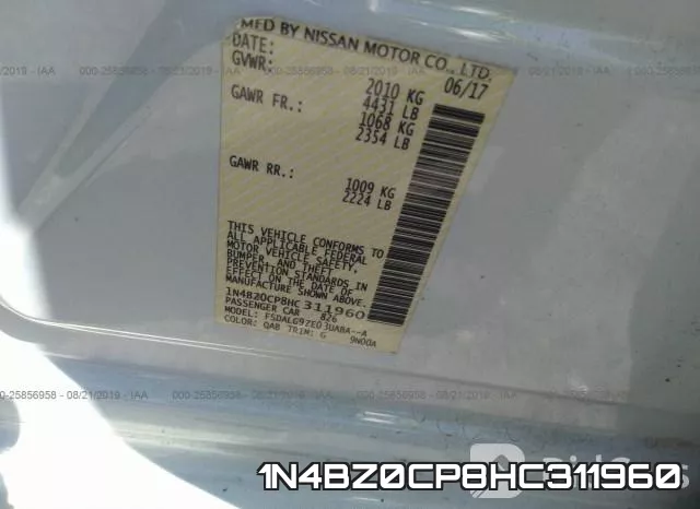 1N4BZ0CP8HC311960 фото 10