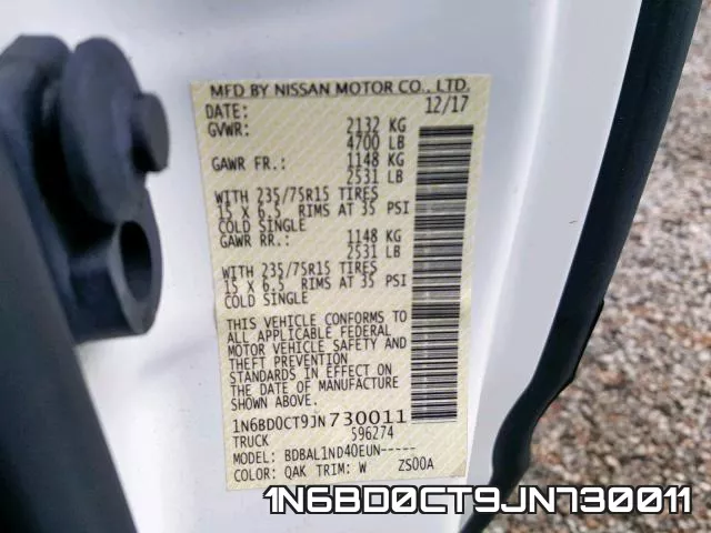 1N6BD0CT9JN730011 фото 2