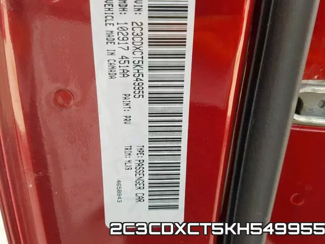 2C3CDXCT5KH549955 фото 2