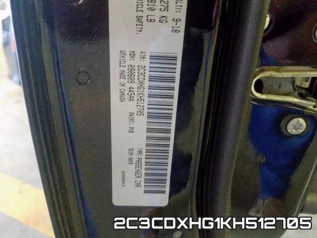 2C3CDXHG1KH512705 фото 2