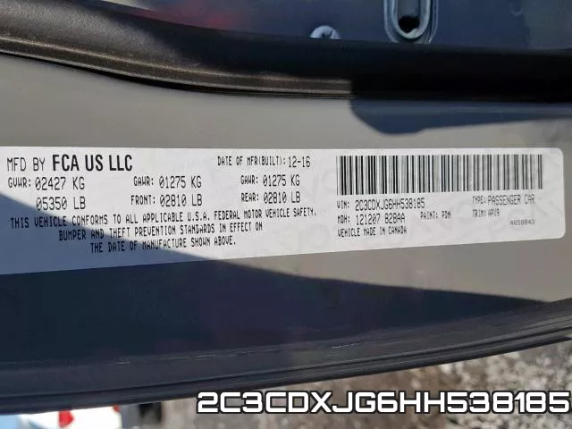 2C3CDXJG6HH538185 фото 2