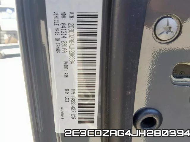 2C3CDZAG4JH280394 фото 2