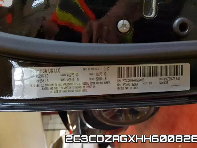 2C3CDZAGXHH600828 фото 2