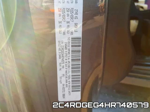 2C4RDGEG4HR740579 фото 2