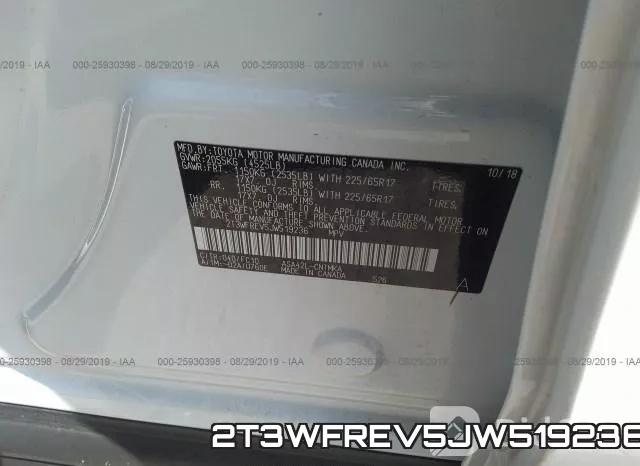 2T3WFREV5JW519236 фото 10