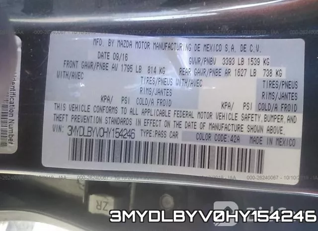 3MYDLBYV0HY154246 фото 9