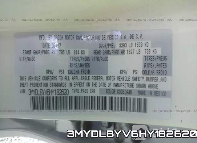 3MYDLBYV6HY182620 фото 10