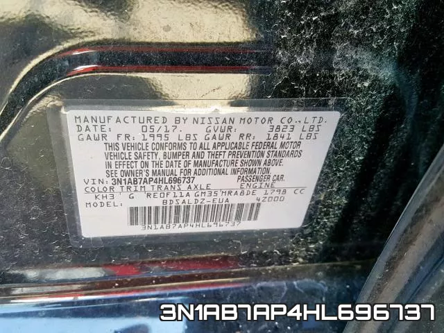 3N1AB7AP4HL696737 фото 2