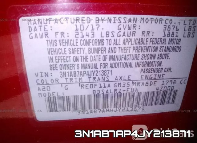 3N1AB7AP4JY213871 фото 8