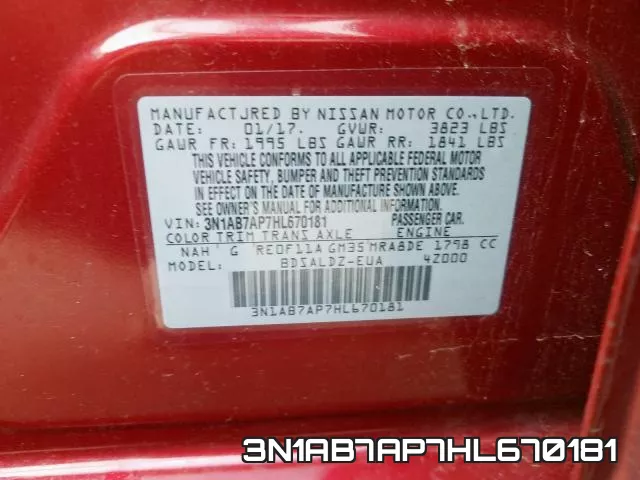 3N1AB7AP7HL670181 фото 2