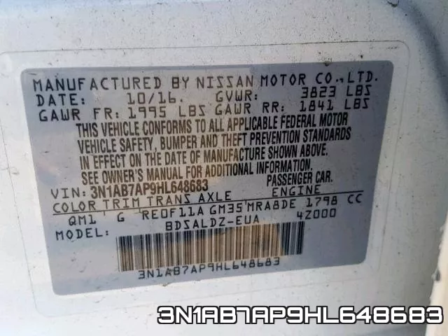 3N1AB7AP9HL648683 фото 2