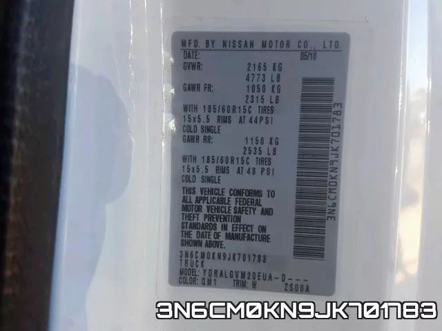 3N6CM0KN9JK701783 фото 2