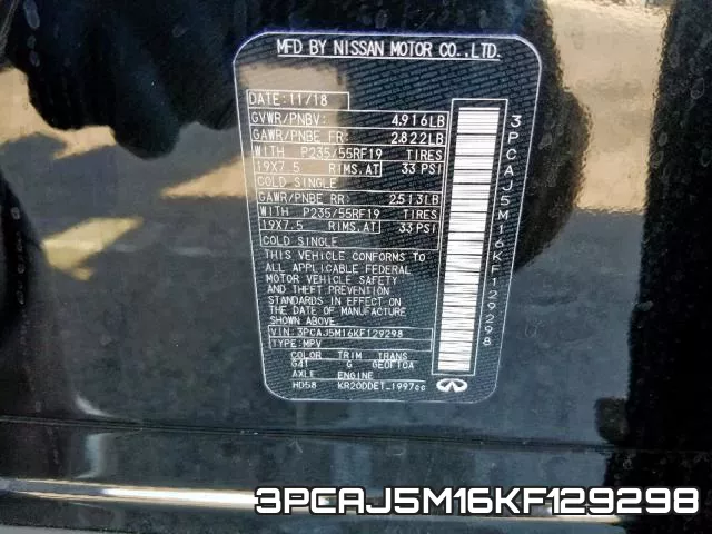 3PCAJ5M16KF129298 фото 2