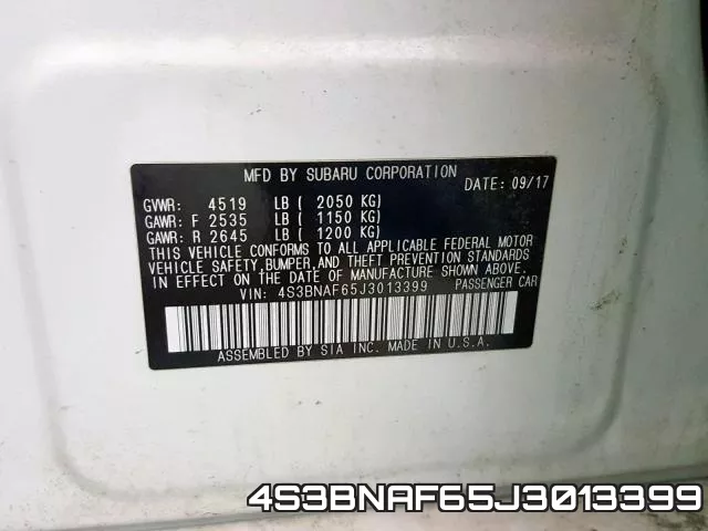 4S3BNAF65J3013399 фото 2