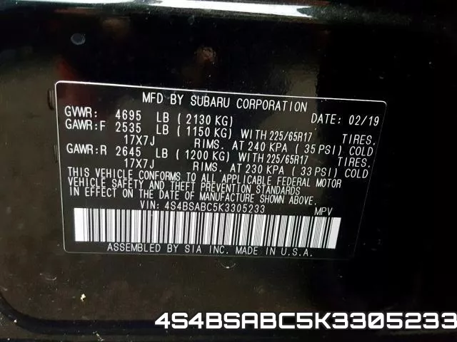 4S4BSABC5K3305233 фото 2