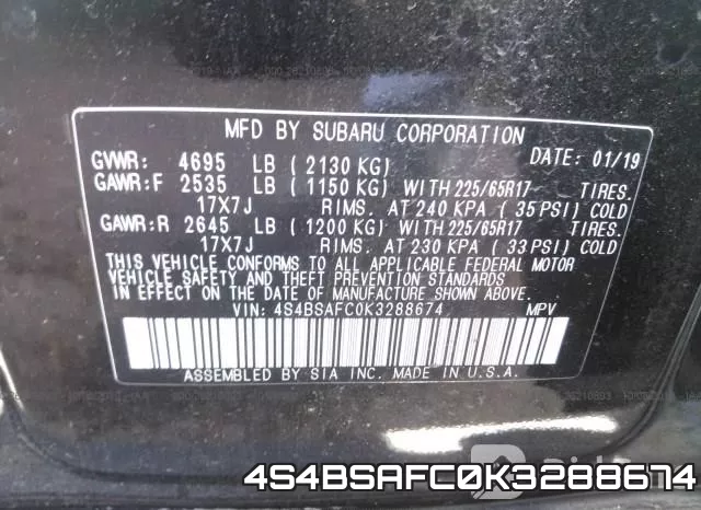4S4BSAFC0K3288674 фото 10