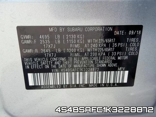 4S4BSAFC1K3228872 фото 2