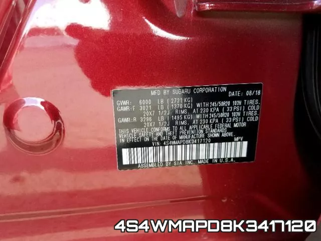 4S4WMAPD8K3417120 фото 2