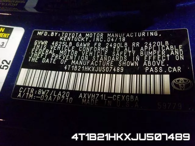 4T1B21HKXJU507489 фото 2