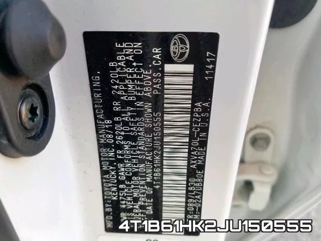 4T1B61HK2JU150555 фото 2
