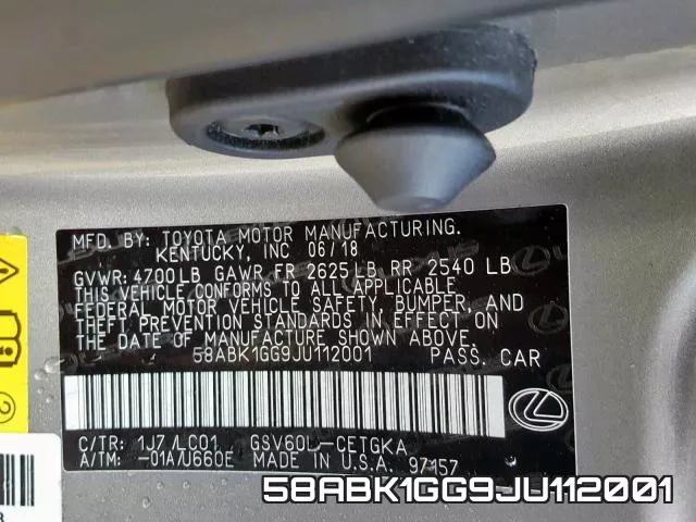 58ABK1GG9JU112001 фото 2