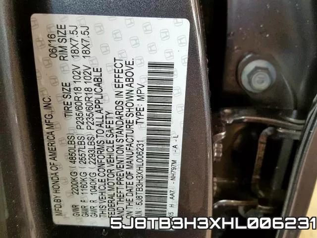 5J8TB3H3XHL006231 фото 2