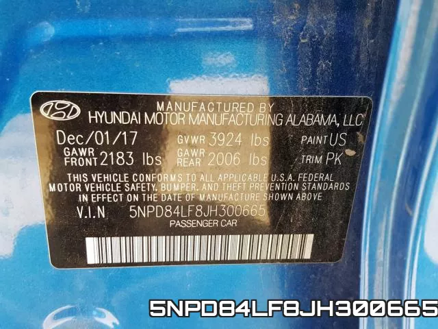 5NPD84LF8JH300665 фото 2