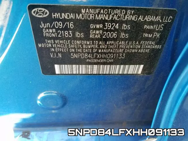 5NPD84LFXHH091133 фото 2