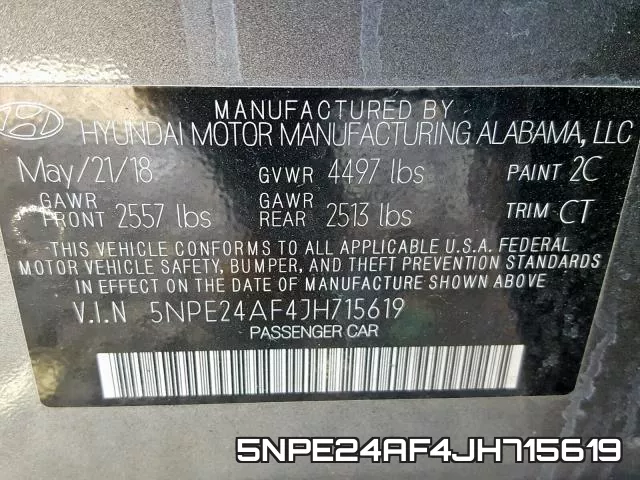 5NPE24AF4JH715619 фото 2