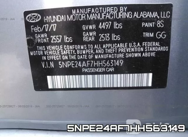 5NPE24AF7HH563149 фото 10