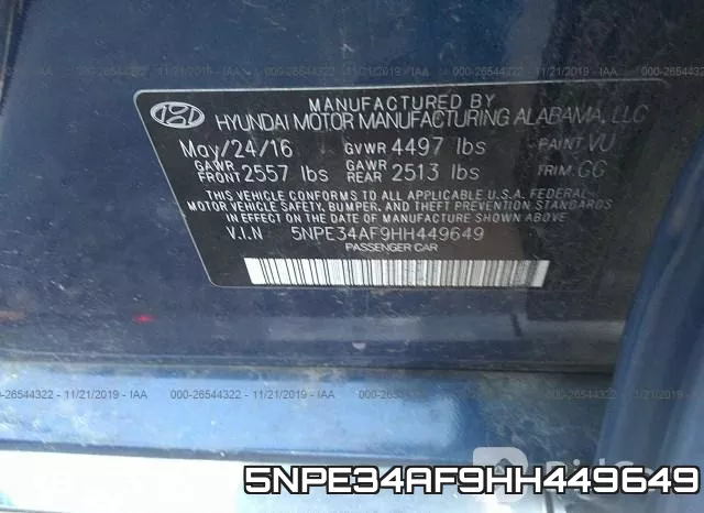 5NPE34AF9HH449649 фото 10
