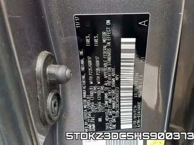 5TDKZ3DC5HS900373 фото 2