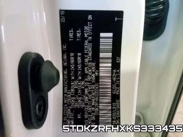 5TDKZRFHXKS333435 фото 2