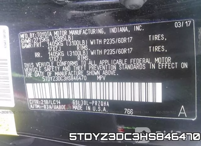 5TDYZ3DC3HS846470 фото 10