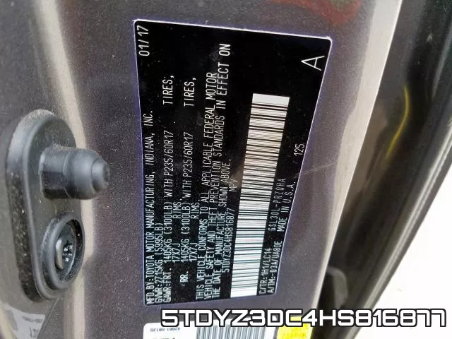 5TDYZ3DC4HS816877 фото 2