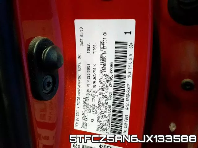 5TFCZ5AN6JX133588 фото 2