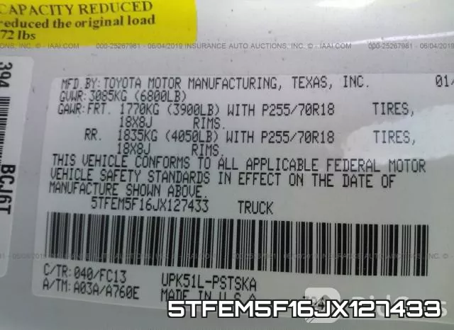 5TFEM5F16JX127433 фото 10