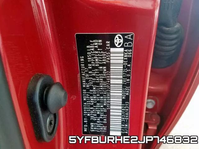 5YFBURHE2JP746832 фото 2