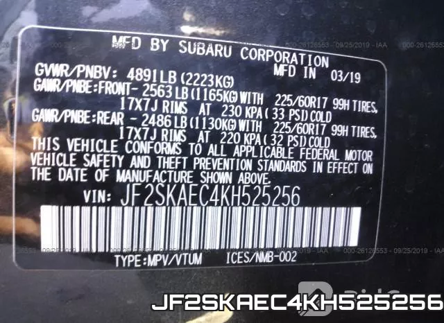 JF2SKAEC4KH525256 фото 10