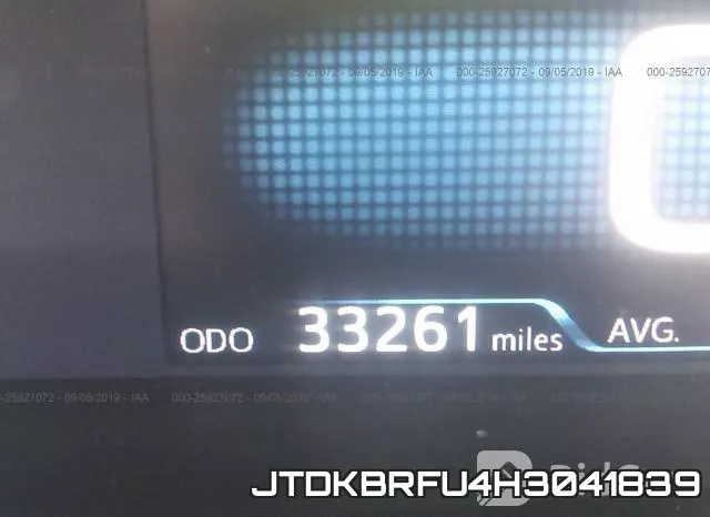 JTDKBRFU4H3041839 фото 8