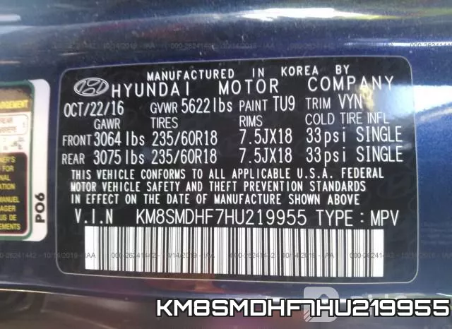 KM8SMDHF7HU219955 фото 10