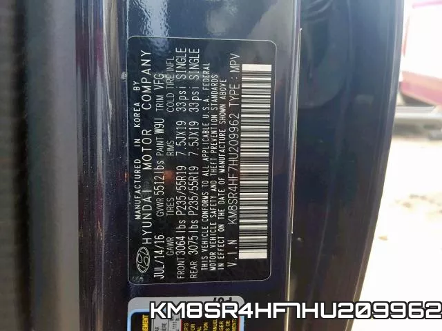 KM8SR4HF7HU209962 фото 2