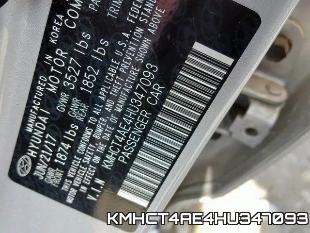 KMHCT4AE4HU347093 фото 2