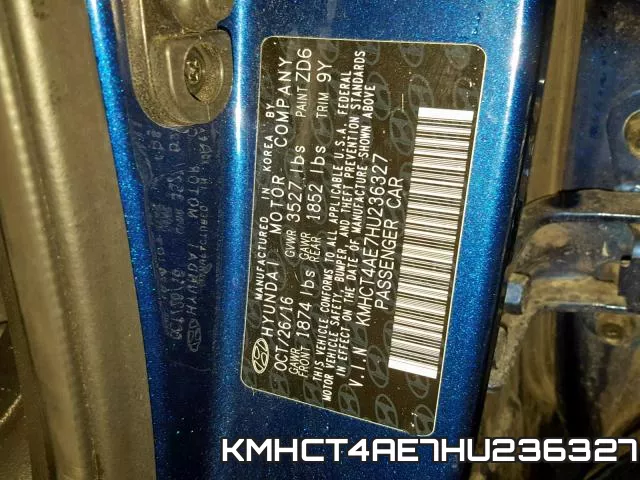KMHCT4AE7HU236327 фото 2