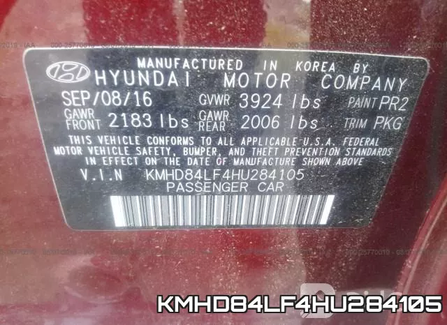 KMHD84LF4HU284105 фото 10