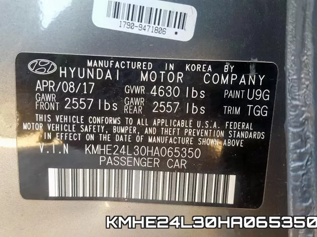 KMHE24L30HA065350 фото 2