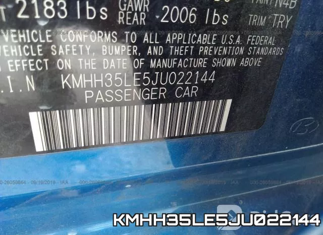 KMHH35LE5JU022144 фото 10