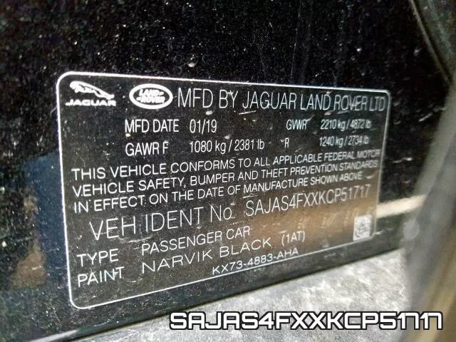 SAJAS4FXXKCP51717 фото 2