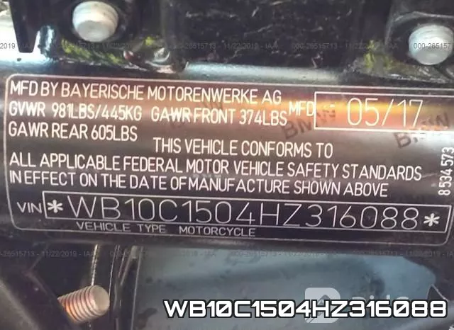 WB10C1504HZ316088 фото 2