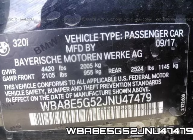 WBA8E5G52JNU47479 фото 10